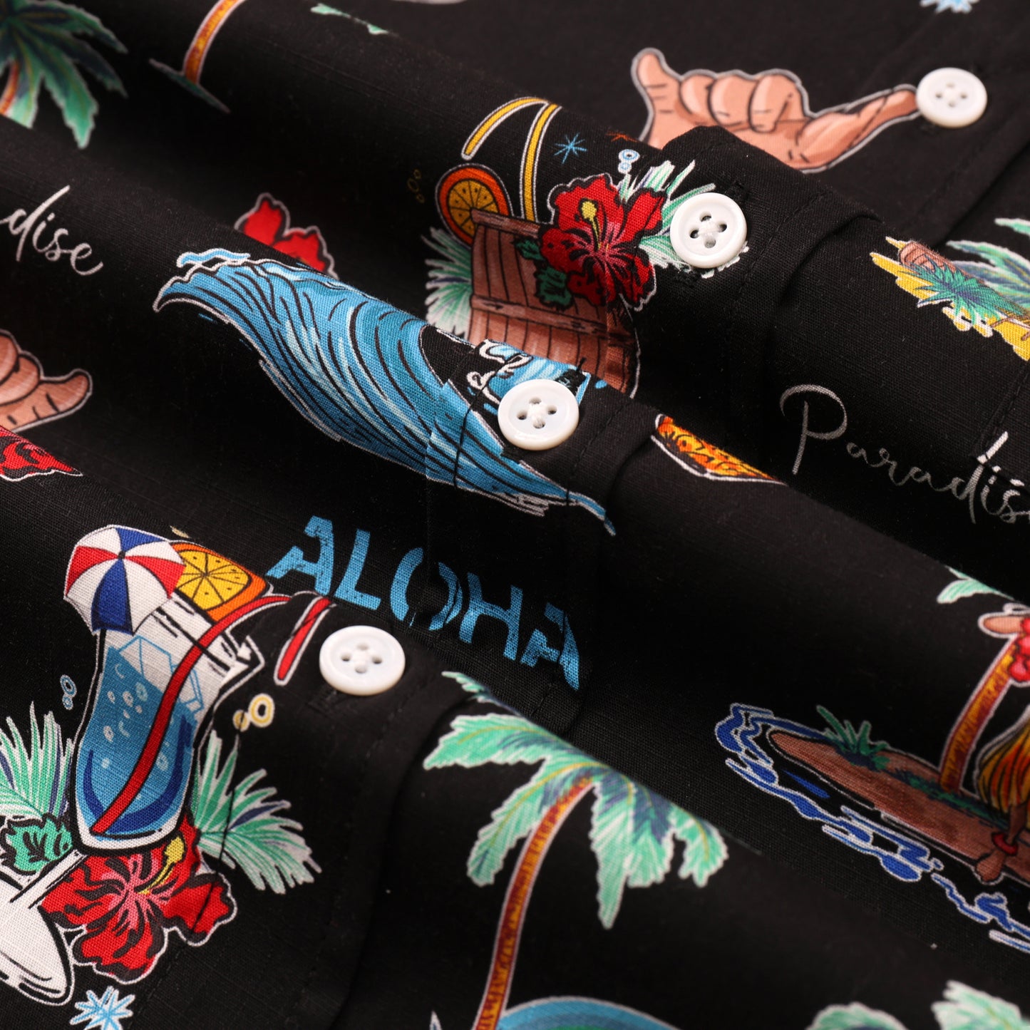 Summer Vibe Button Short Sleeve Shirt