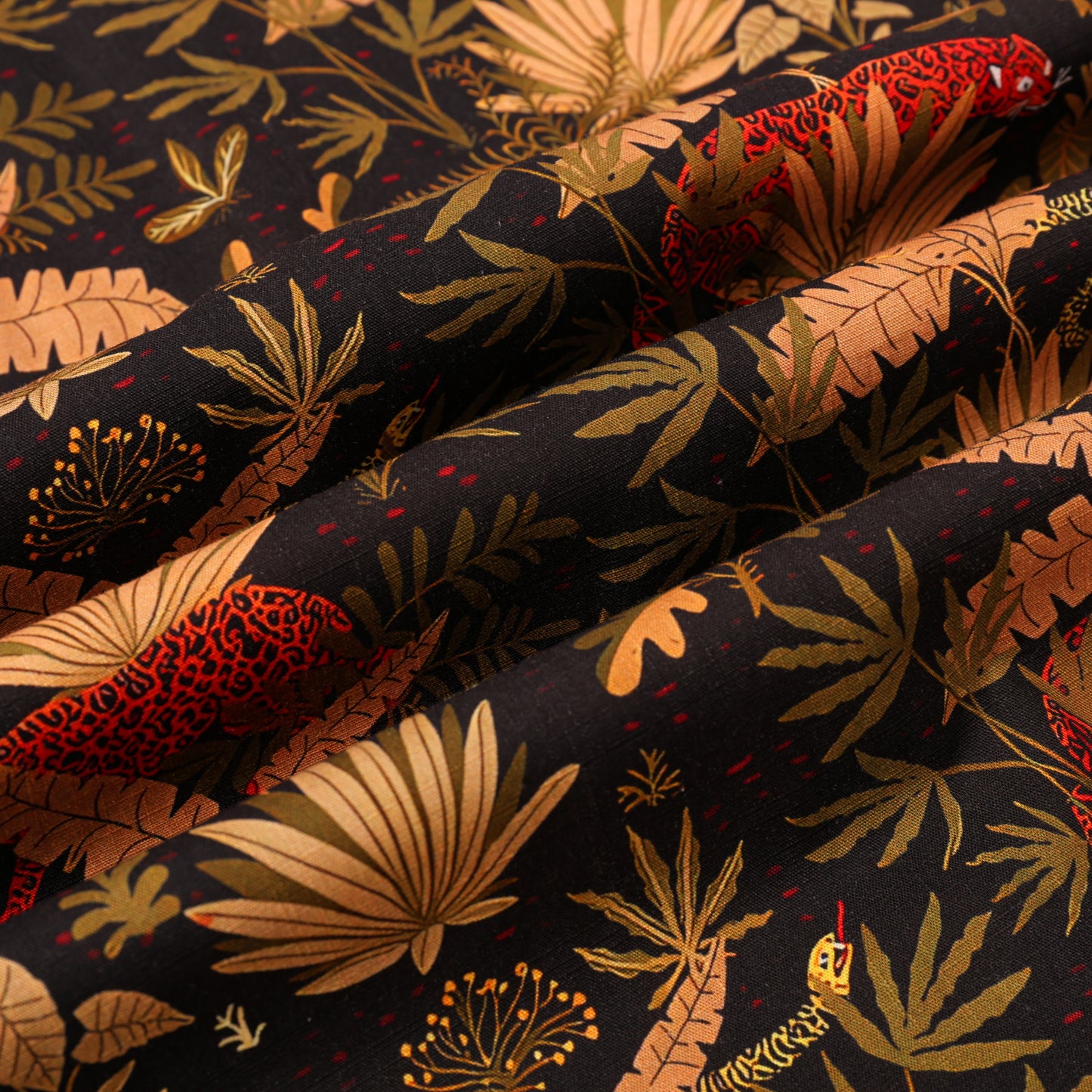 Maple Leaf Pattern Button Short Sleeve Shirt