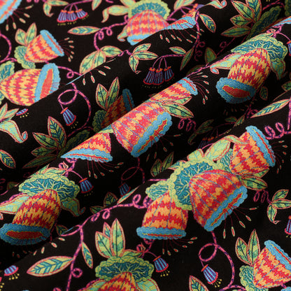 Plant Pattern Button Short Sleeve Shirt