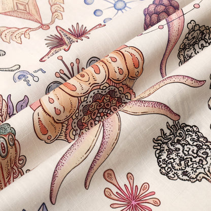 Underwater Pattern Button Short Sleeve Shirt