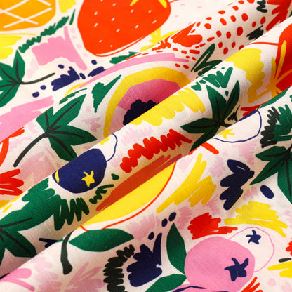 Fruit Pattern Button Short Sleeve Shirt