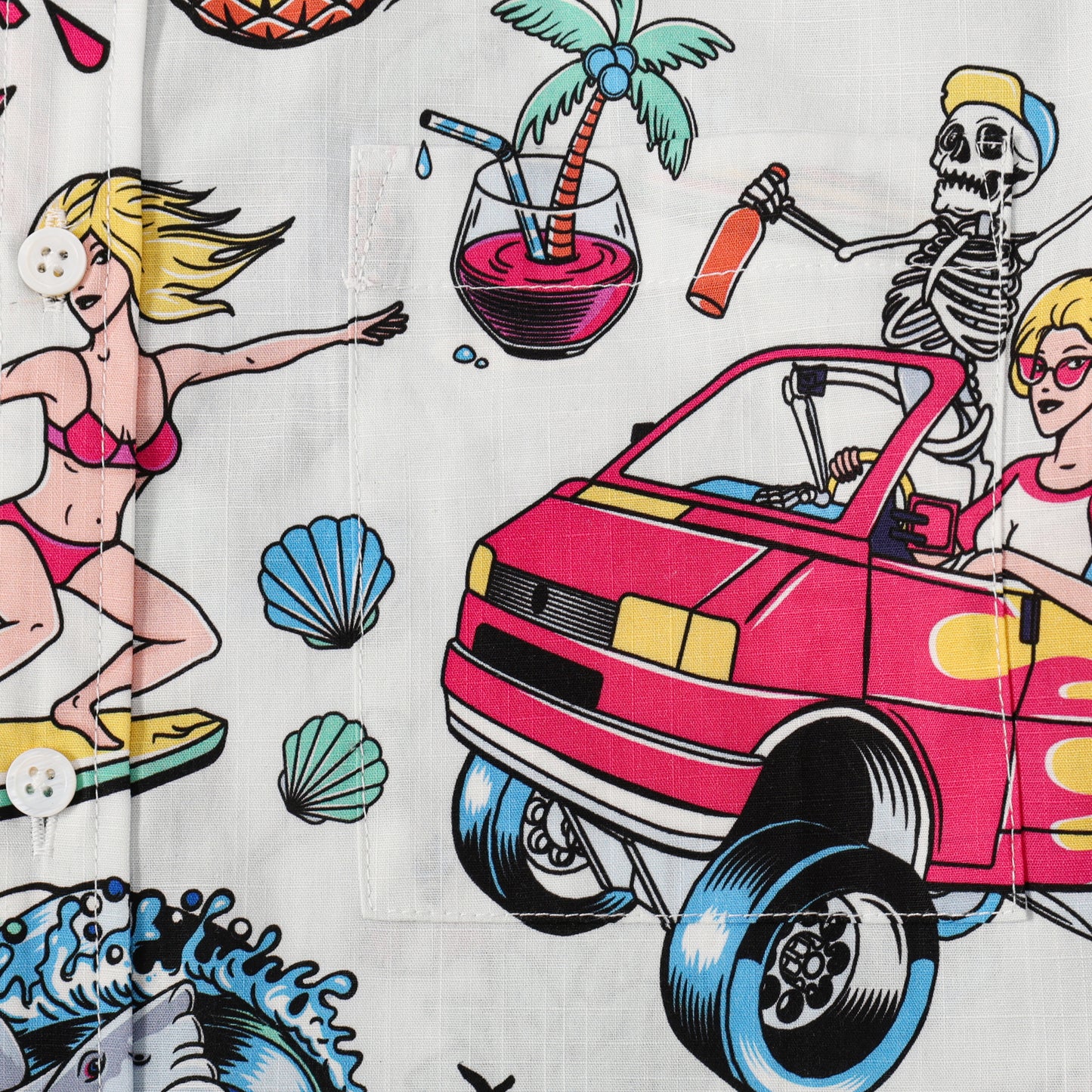 Vacation Wear Print Short Sleeve Shirt