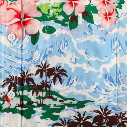 Beach Palm Tree Pattern Short Sleeve Shirt