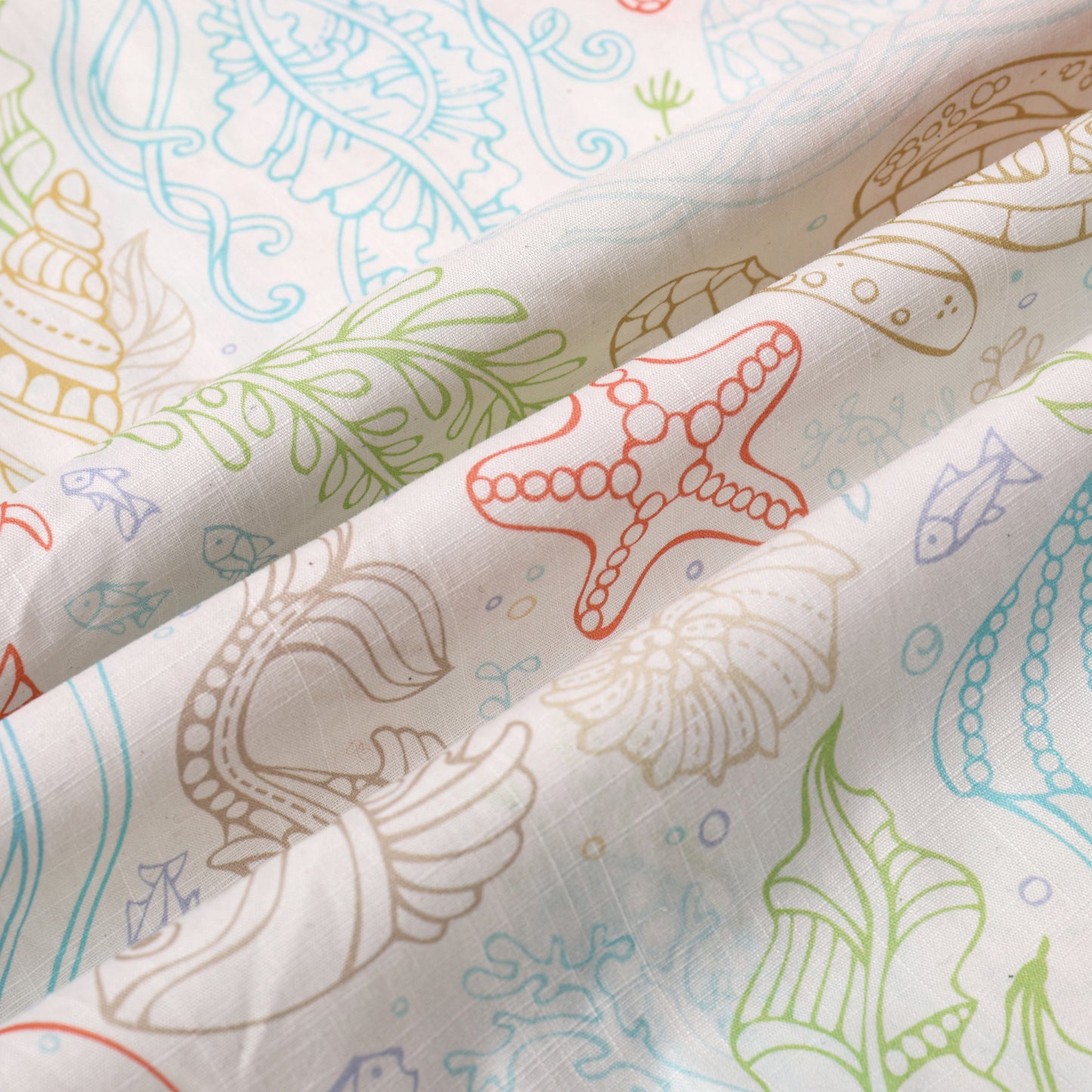 Marine World Pattern Button Short Sleeve Shirt