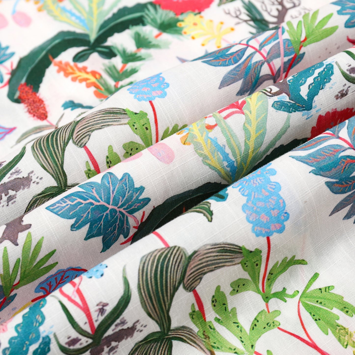 Tropical Style Leaf Button Short Sleeve Shirt