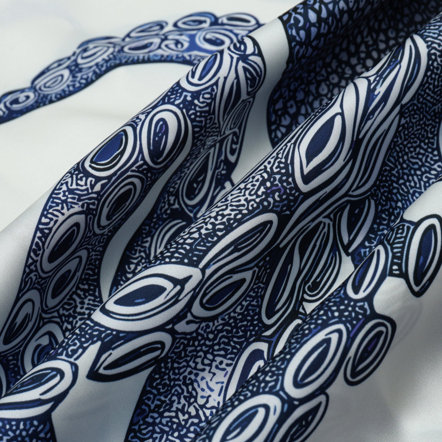 Octopus Print Camp Collar Short Sleeve Shirt