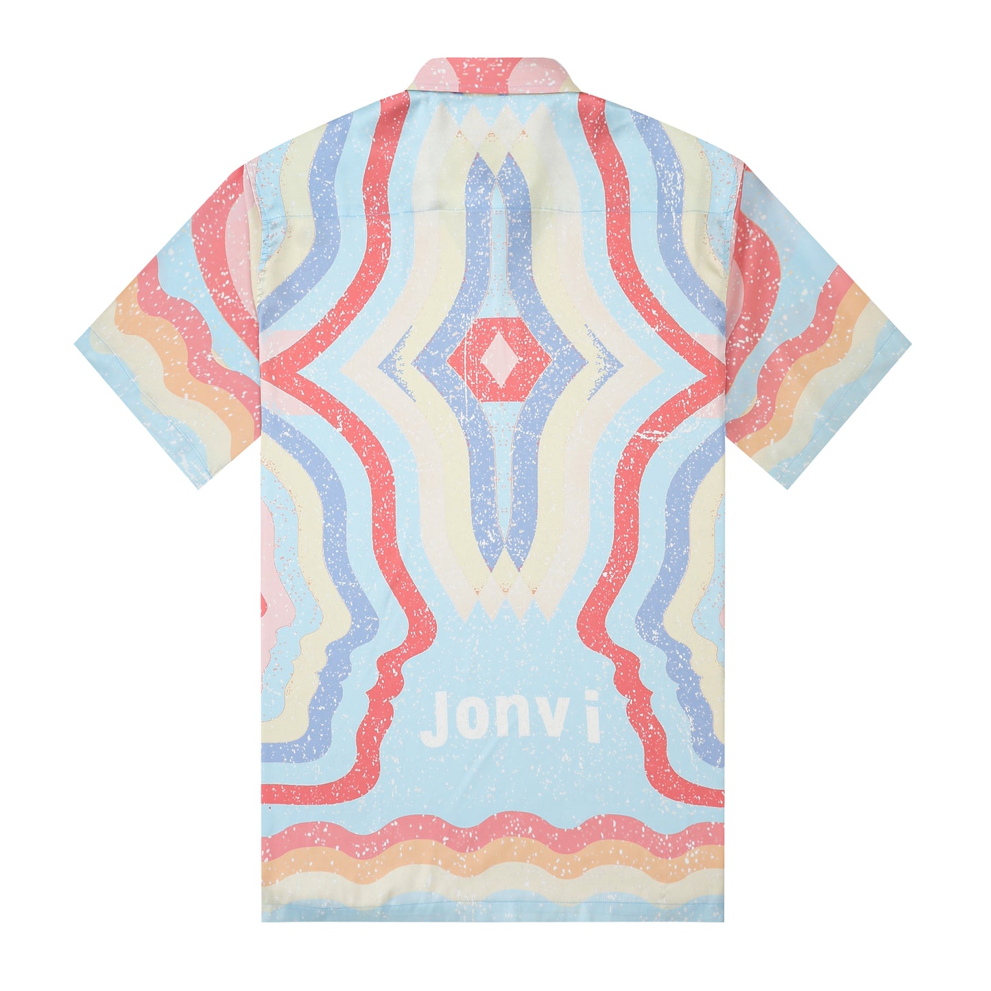 Splash Rainbow Color Short Sleeve Shirt for Men