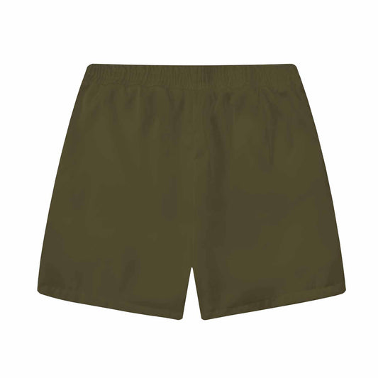 Geometric Square Block Pattern Elastic Waistband Summer Casual Shorts