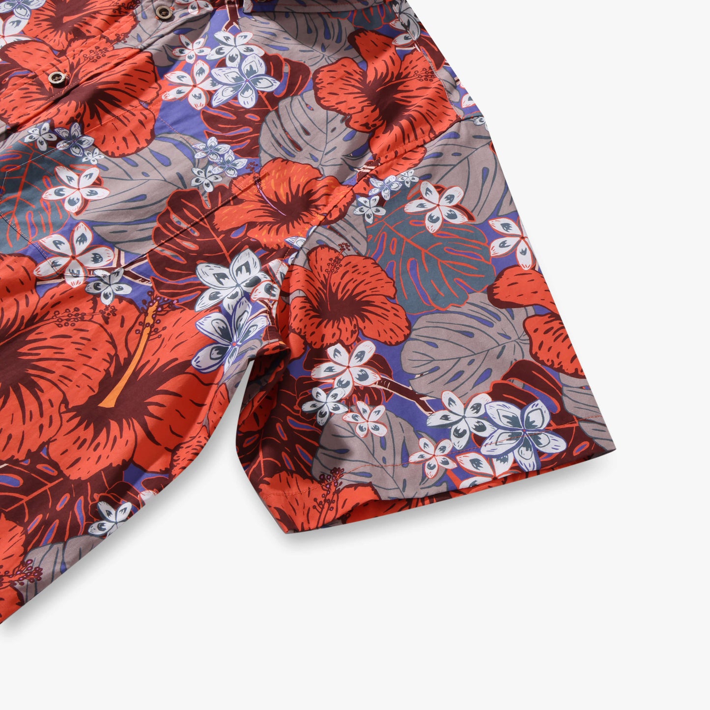 Crimson Heritage Hibiscus Aloha Shirt