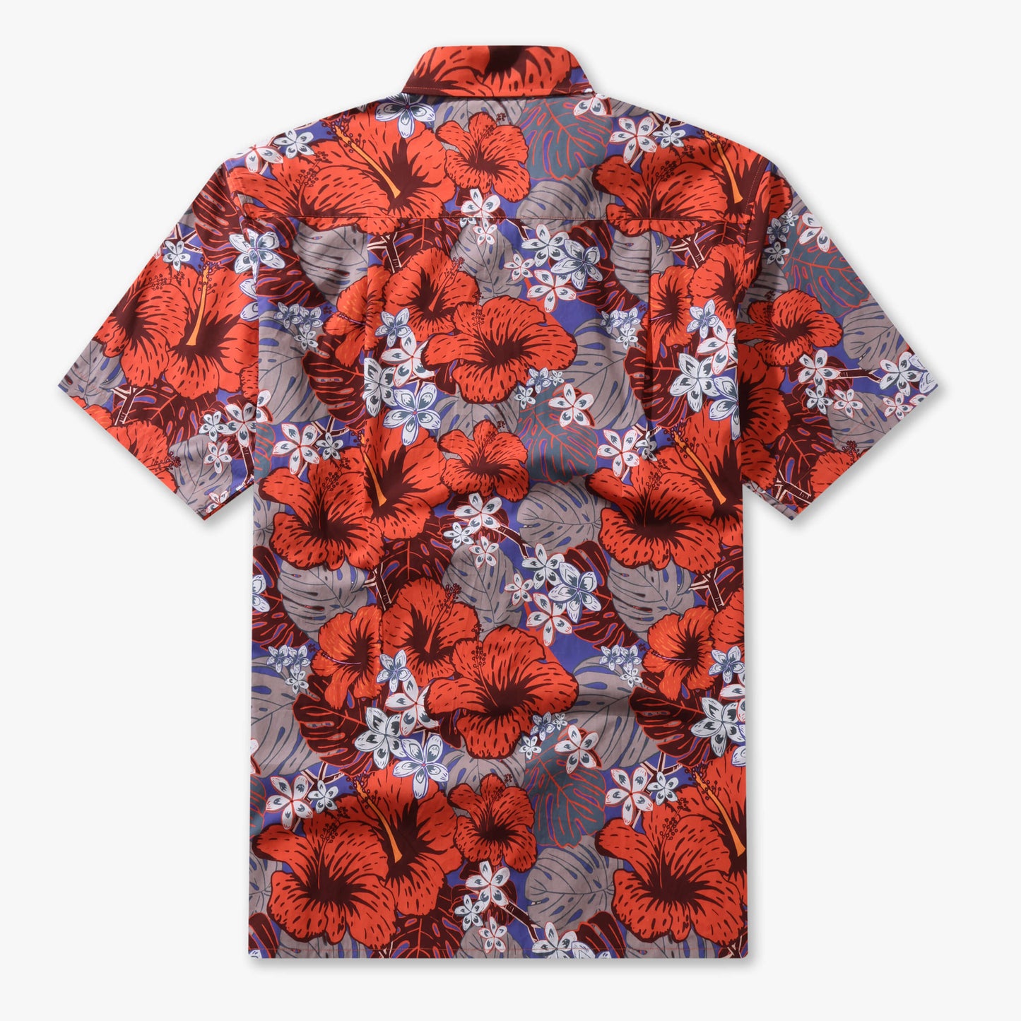 Crimson Heritage Hibiscus Aloha Shirt