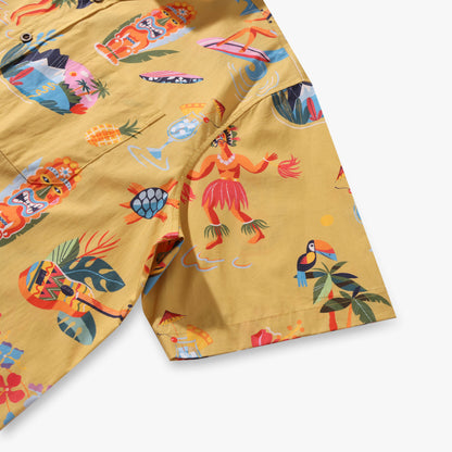 Retro Tiki Luau Hawaiian Shirt