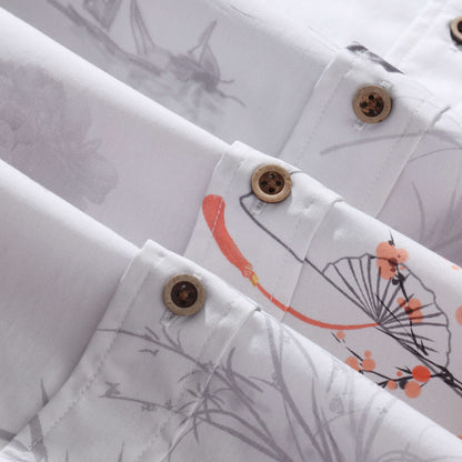 Oriental Poetic Landscape Shirt