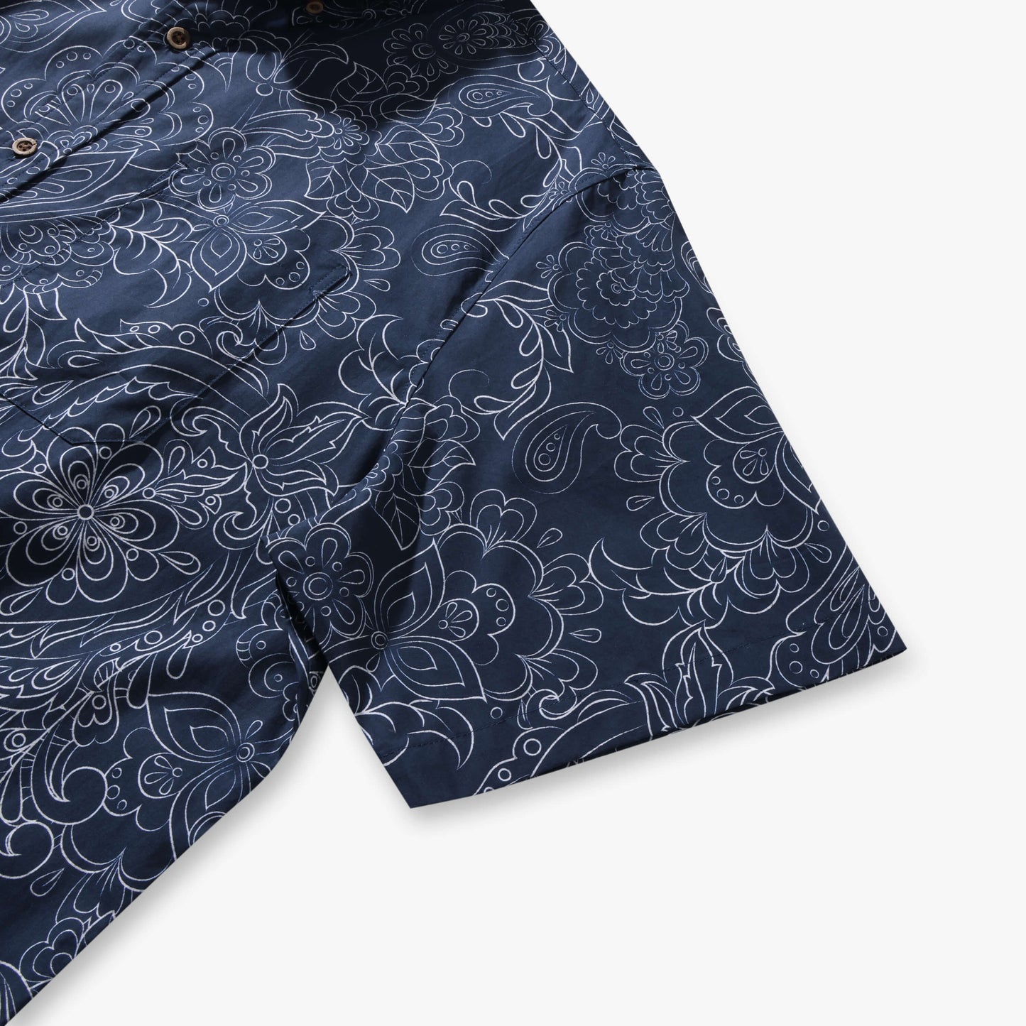 Cocoa Paisley Vintage Short-Sleeve