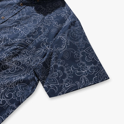Cocoa Paisley Vintage Short-Sleeve