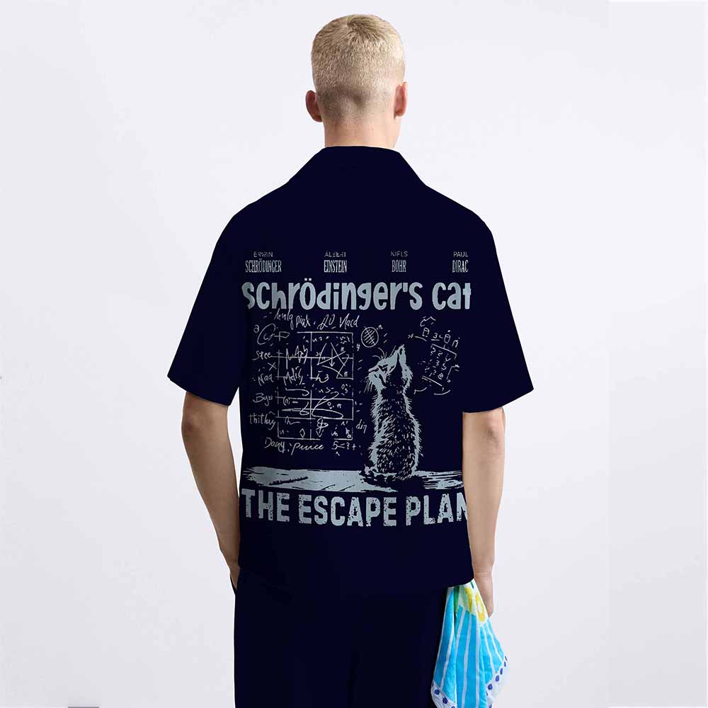 Schrodinger's Cat The Escape Plan Elastic Band Casual Shorts
