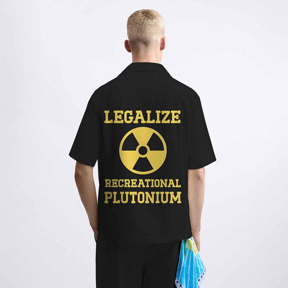 Legalize Recreational Plutonium Elastic Band Casual Shorts