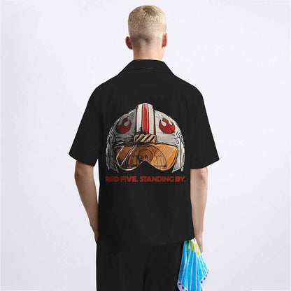 RED FIVE STANDINGBY Camp Collar Short-Sleeved Shirt