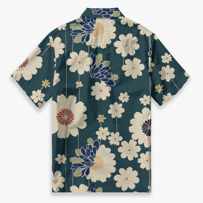 Midnight Petal Waltz Camp Shirt