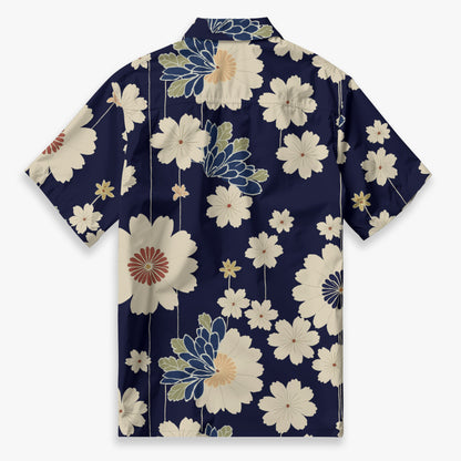 Midnight Petal Waltz Camp Shirt