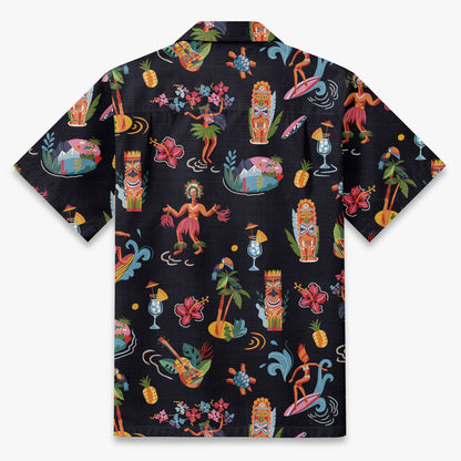 Retro Tiki Luau Hawaiian Shirt