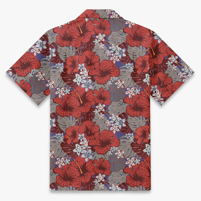 Crimson Heritage Hibiscus Camp Shirt