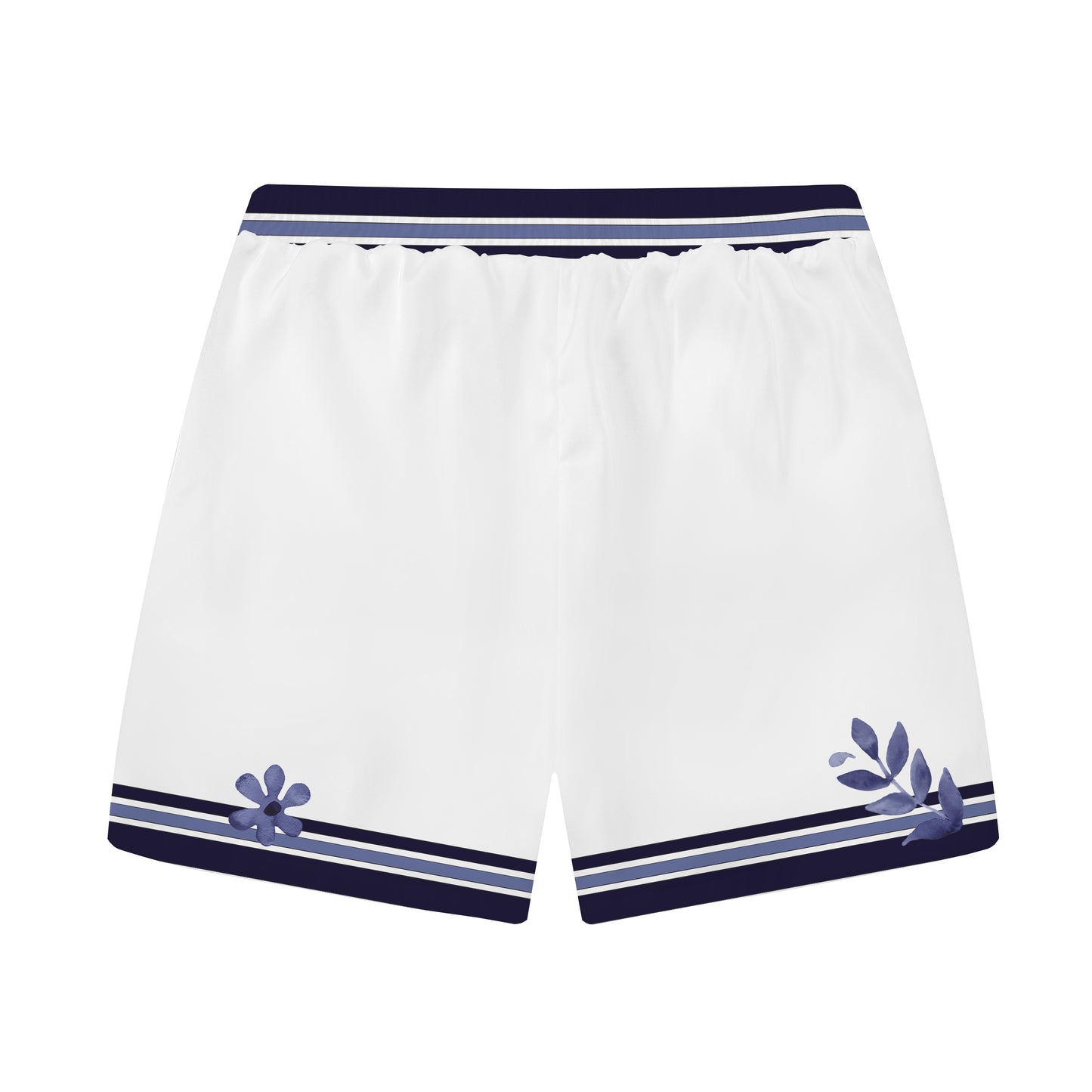 Maria Print Elastic Waistband Summer Casual Shorts