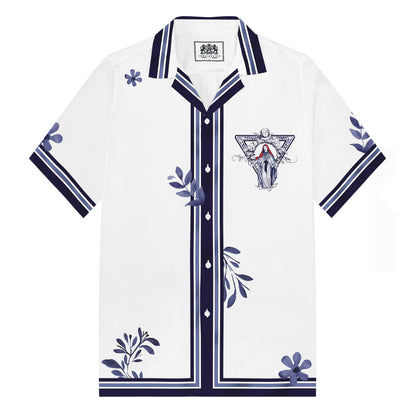 Maria in Print Camp Collar Short Sleeve Shirt