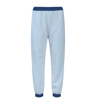 Hawaiian Beach Style Print Elastic Waist Sports Sweatshirt Pants