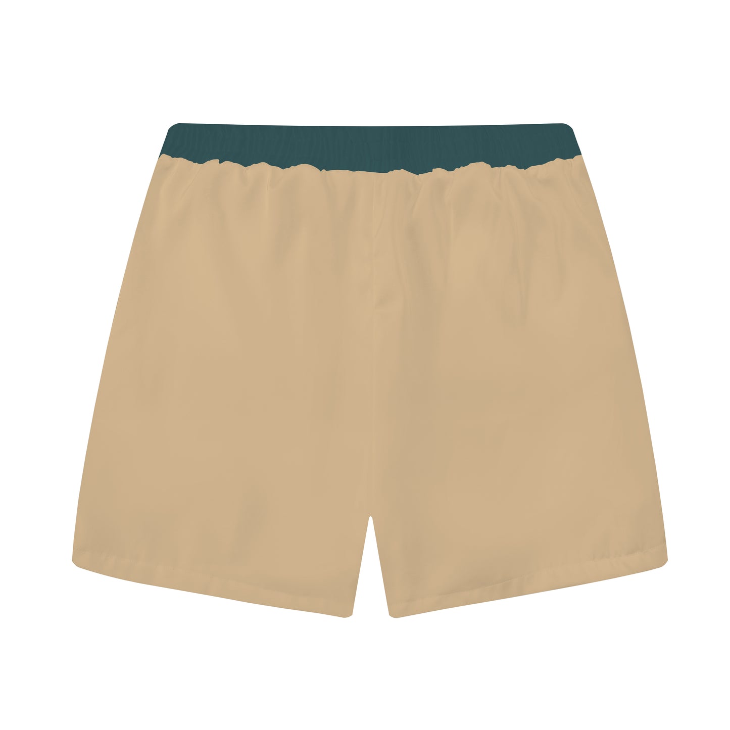 Khaki Patchwork Fun Animal Pattern Elastic Waistband Summer Casual Shorts