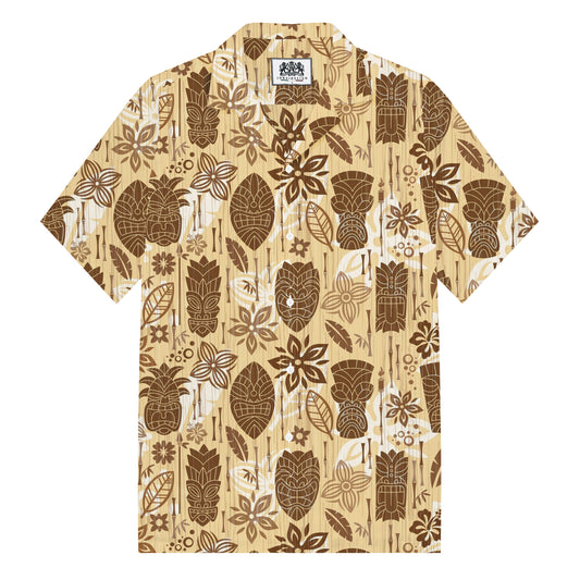Summer Vintage Men's Hawaiian Collar Short Sleeve Shirt