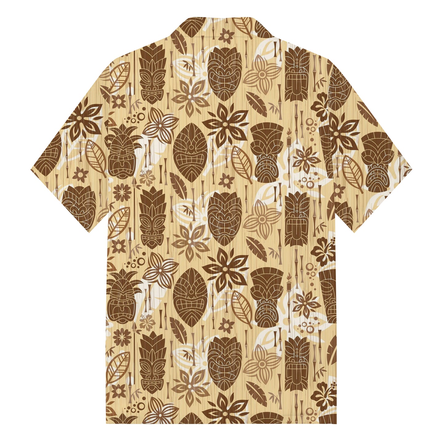 Summer Vintage Men's Hawaiian Collar Short Sleeve Shirt