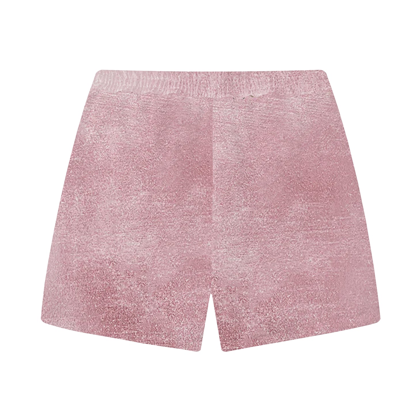 Flower Branch Pattern Elastic Waistband Summer Casual Shorts
