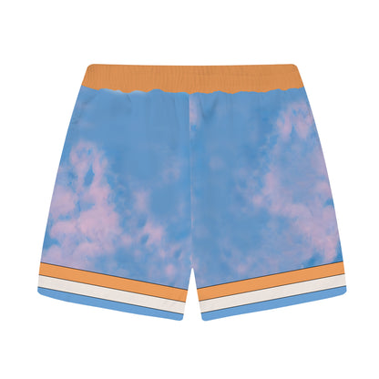 Mexican Painter Frida Personality Character Pattern Elastic Waistband Casual Shorts