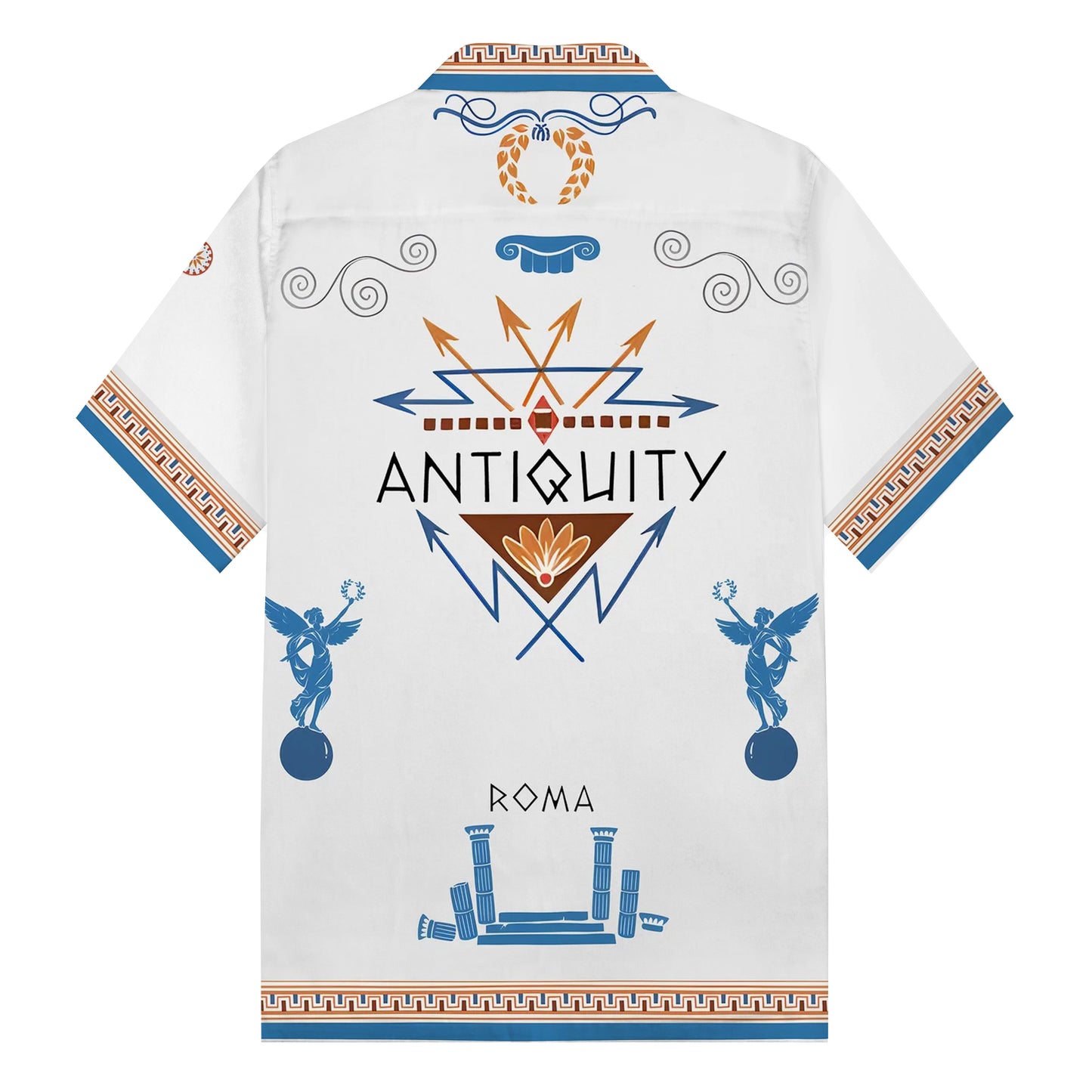 ROMA Print Camp Collar Short Sleeve Shirt