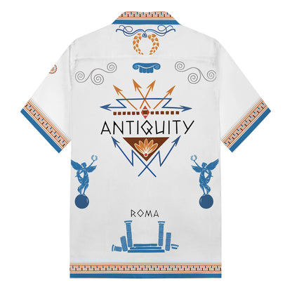 ROMA Print Camp Collar Short Sleeve Shirt