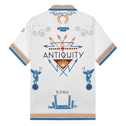 ROMA Print Camp Collar Short Sleeve Shirt