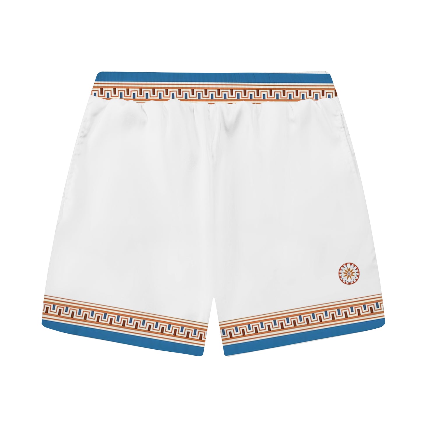 ROMA Print Elastic Waistband Summer Casual Shorts