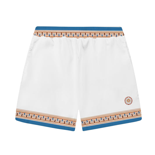 ROMA Print Elastic Waistband Summer Casual Shorts