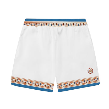 ROMA Print Elastic Waistband Summer Casual Shorts
