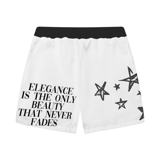 Audrey Hepburn Graphic Print Elastic Waistband Casual Shorts