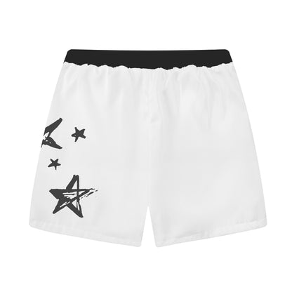 Audrey Hepburn Graphic Print Elastic Waistband Casual Shorts