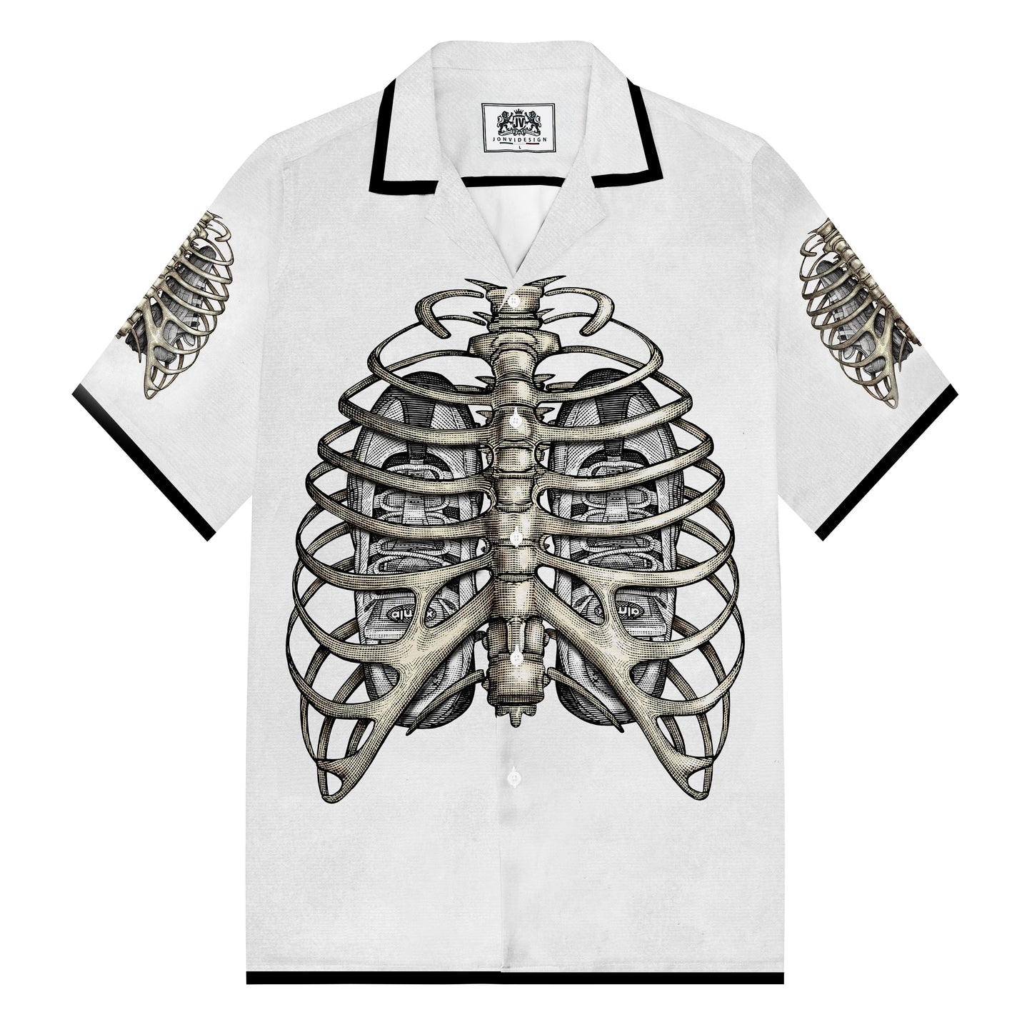 95 Retro Sports Shoes Theme Camp Collar Casual Shirt