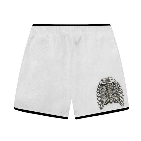 95 Retro Sports Shoes Theme Elastic Waistband Summer Casual Shorts