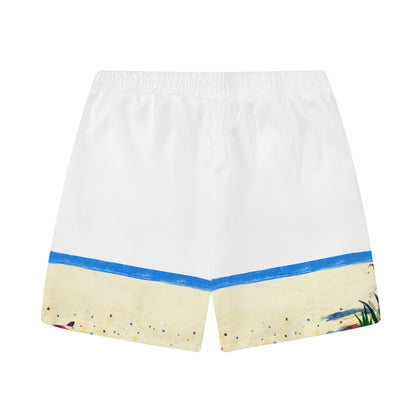 Columbus Discovered The New World Elastic Waistband Summer Casual Shorts