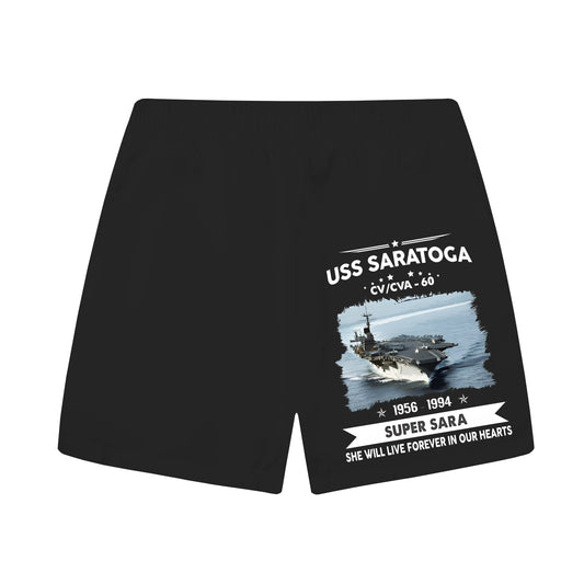 Retired Navy Veterans Reminiscence Theme Elastic Waistband Casual Shorts