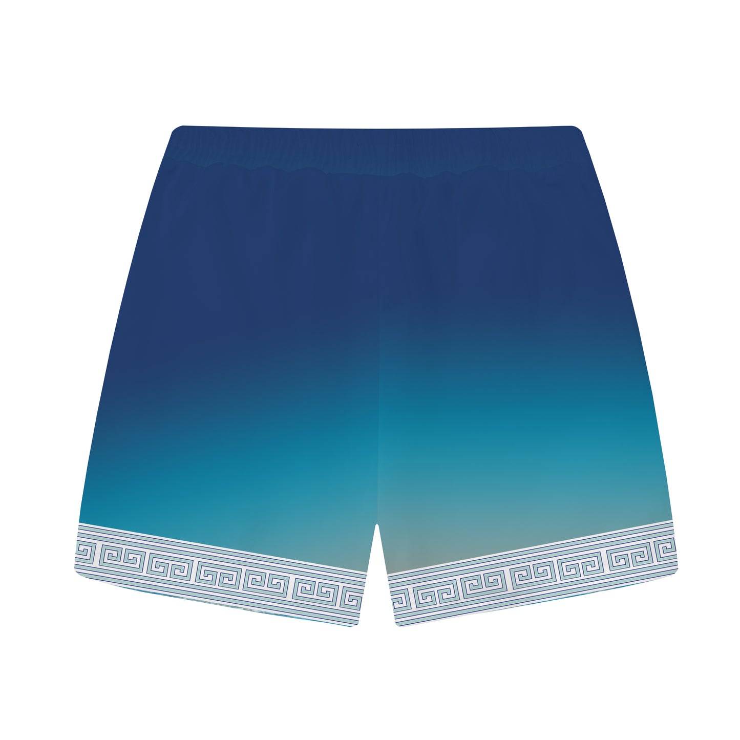 Summer Holiday Style Ancient Greek Statue Print  Elastic Waistband Casual Shorts