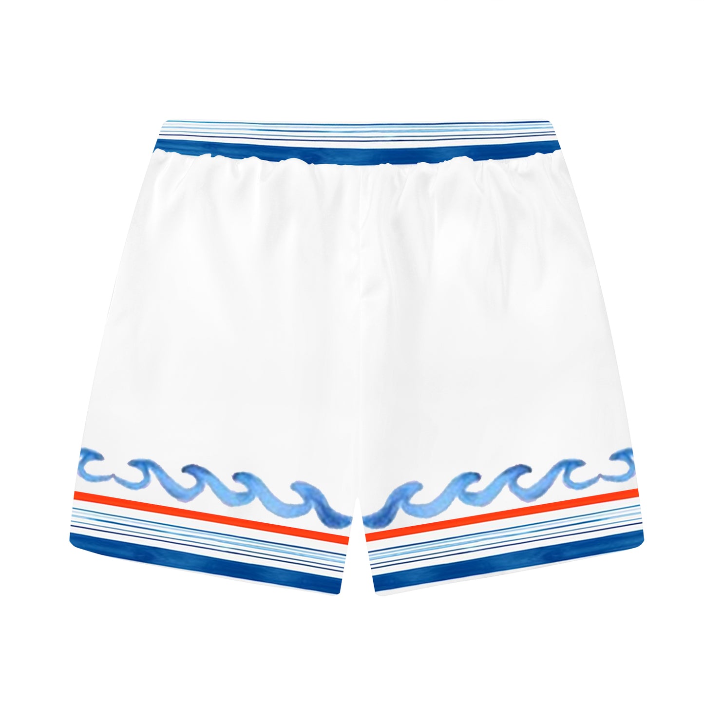 Leisure Vacation Crayfish Pattern Elastic Waistband Summer Casual Shorts