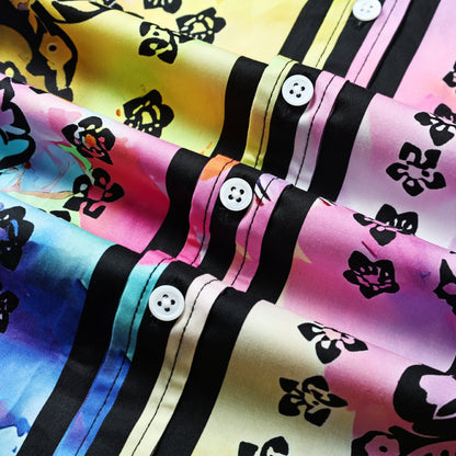 Abstract Print Paisley Long Sleeve Shirt