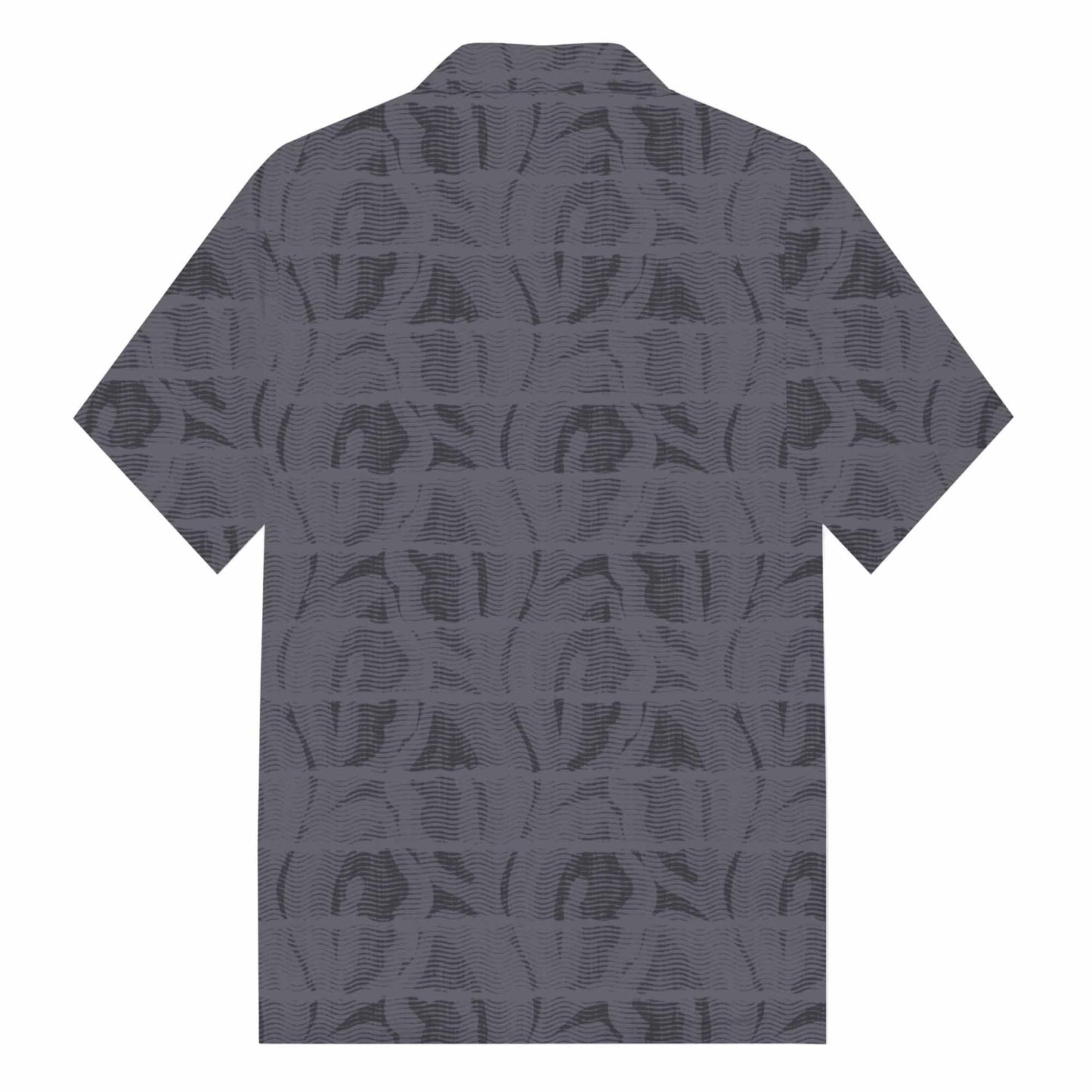 Lips Pattern Camp Collar Short-Sleeved Shirt