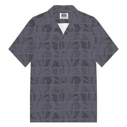 Lips Pattern Camp Collar Short-Sleeved Shirt